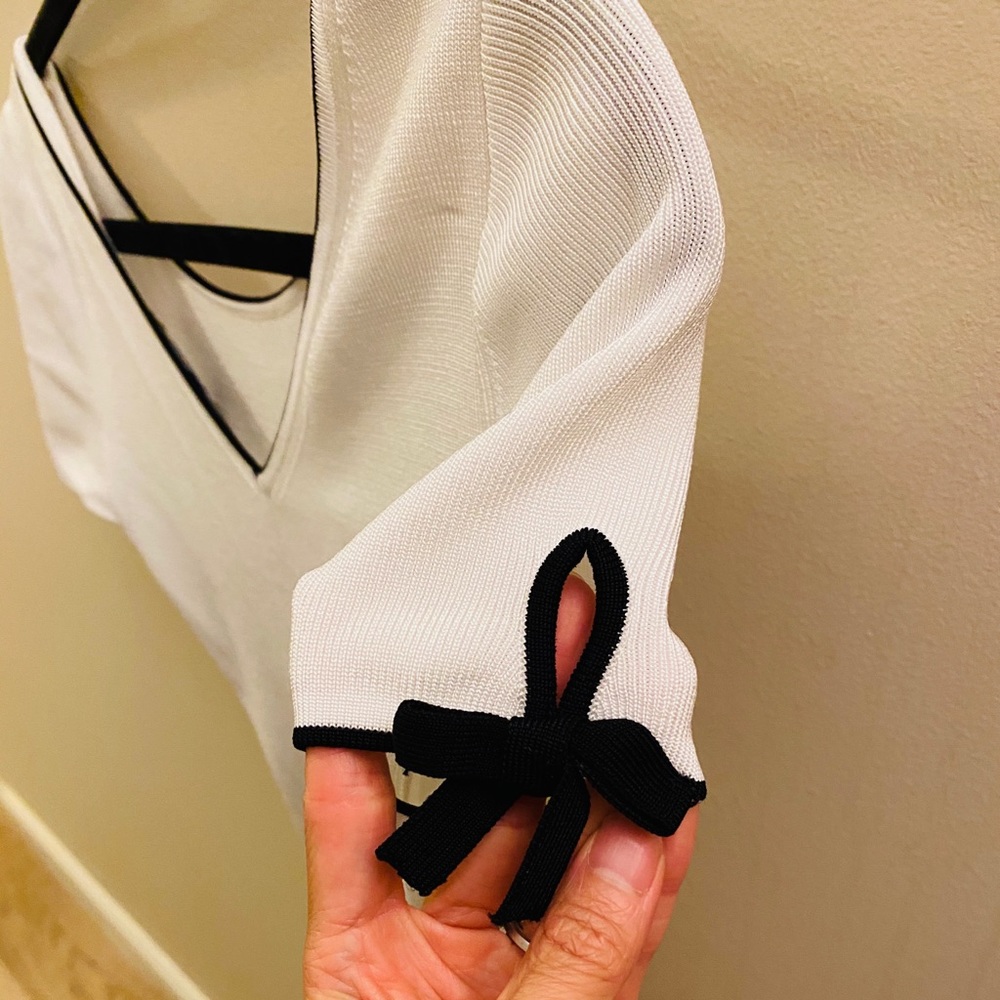 White House Black Market Blouse, Back V Cut